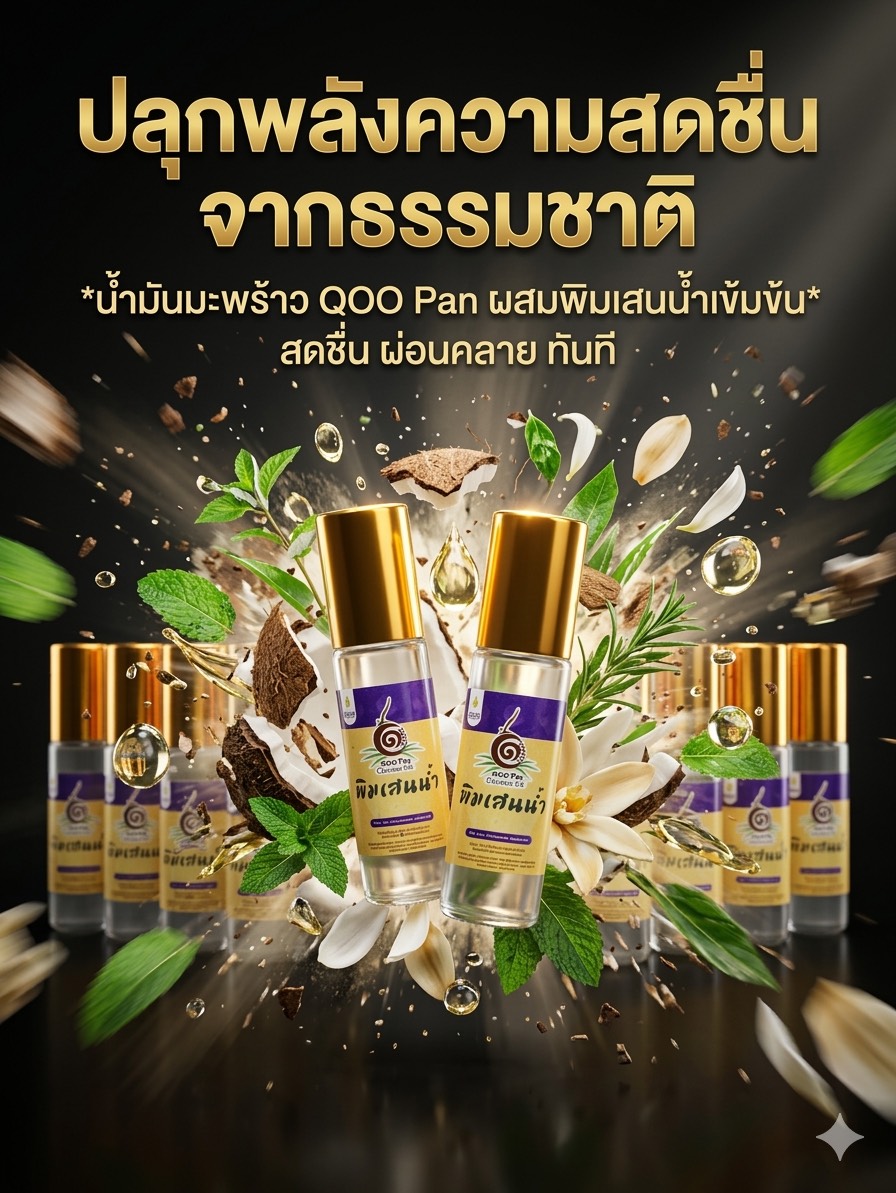 พิมเสนสมุนไพรน้ำมันมะพร้าว