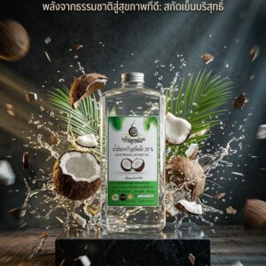 น้ำมันมะพร้าวสกัดเย็นบริสุทธิ์ 100%